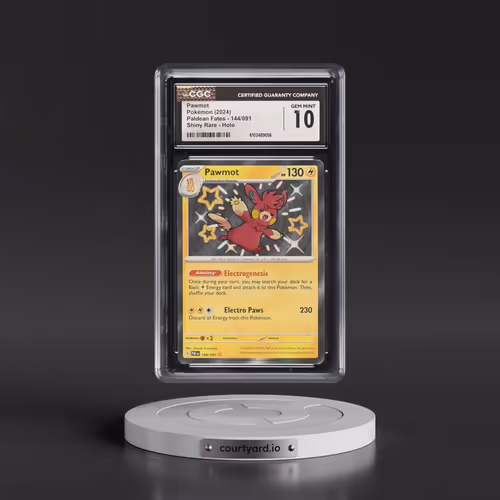 2024 Paldean Fates - PAF EN #144/091 Pawmot - Shiny Rare Holo (CGC 10 GEM MINT)