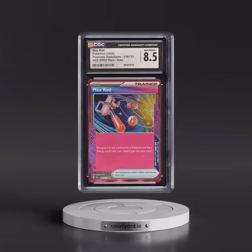 2024 Prismatic Evolutions - PRE EN #116/131 Max Rod - ACE SPEC Rare Holo (CGC 8.5 NM-MT+)