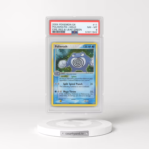 2004 EX FireRed & LeafGreen #11 Poliwrath - Holo (PSA 8 NM-MT)