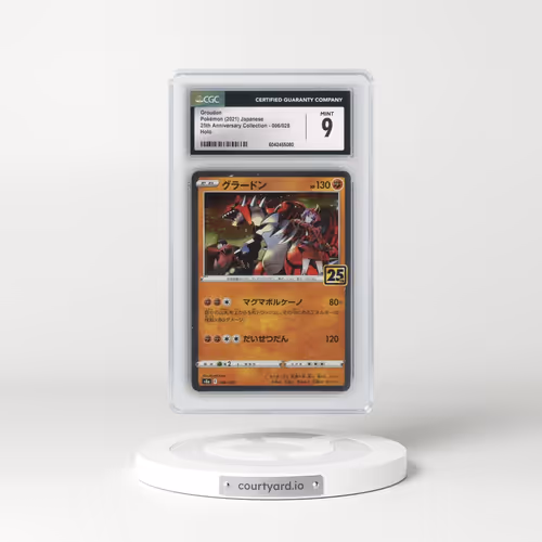 2021 25th Anniversary Collection #006/028 Groudon - Holo (CGC 9 MINT)