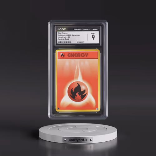 1999 Intro Pack #33 Fire Energy - Squirtle Deck (CGC 9 MINT)