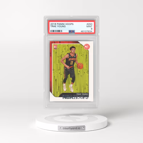 2018 Panini Hoops #250 Trae Young (PSA 9 MINT)