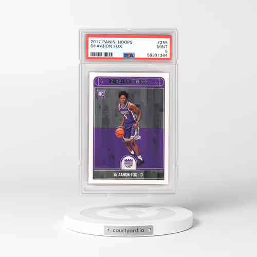 2017 Panini Hoops #255 DE'Aaron Fox (PSA 9 MINT)