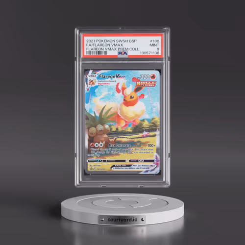2021 Pokémon Swsh Black Star Promo #180 Flareon Vmax - Full Art Flareon Vmax Premium Collection (PSA