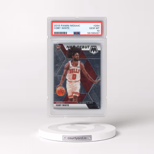 2019 Panini Mosaic #264 Coby White (PSA 10 GEM MINT)