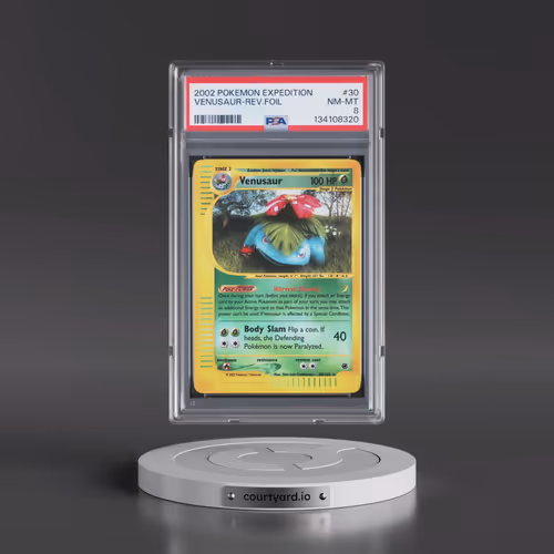 2002 Pokémon Expedition #30 Venusaur - Reverse Foil (PSA 8 NM-MT)