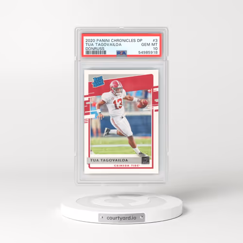 2020 Panini Chronicles Draft Picks Donruss Rated Rookies #3 Tua Tagovailoa (PSA 10 GEM MINT)