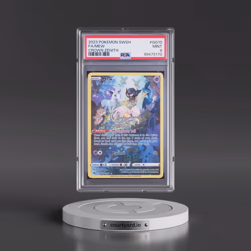 2023 Pokémon Sword and Shield Crown Zenith #GG10 Mew - Full Art (PSA 9 MINT)