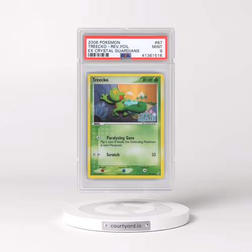 2006 Pokémon EX Crystal Guardians #67 Treecko - Reverse Foil (PSA 9 MINT)