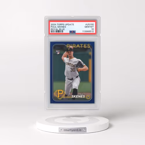 2024 Topps Update #US100 Paul Skenes - Royal Blue (PSA 10 GEM MINT)