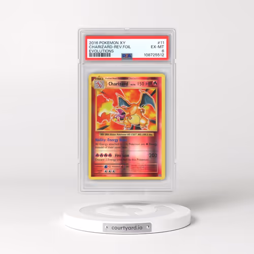 2016 Pokémon XY Evolutions #11 Charizard - Reverse Foil (PSA 6 EX-MT)