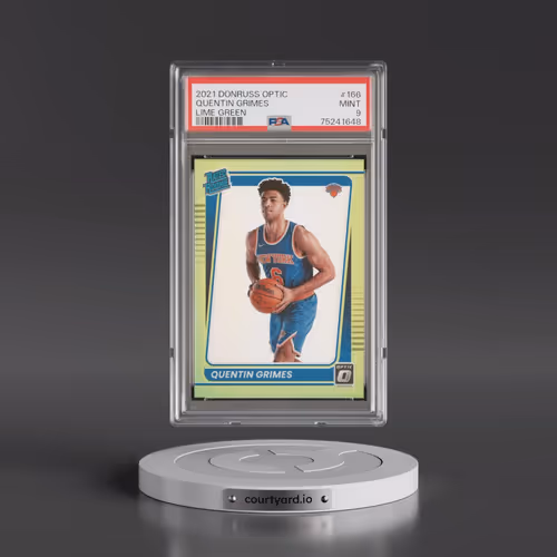 2021 Panini Donruss Optic #166 Quentin Grimes - Lime Green (PSA 9 MINT)