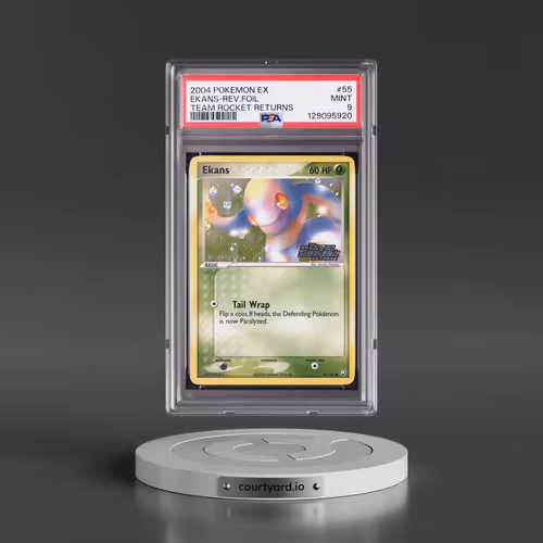 2004 Pokémon EX Team Rocket Returns #55 Ekans - Reverse Foil (PSA 9 MINT)