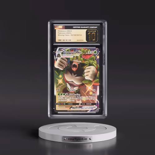 2021 Shining Fates #SV106/SV122 Rillaboom VMAX - Shiny Vault Holo (CGC 10 PRISTINE)
