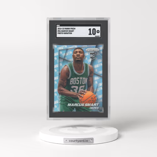 2014 Panini Prizm #36 Marcus Smart - Photo Var. (SGC 10 GEM MINT)