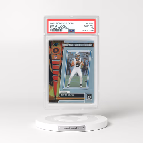 2023 Panini Donruss Optic Chain Reaction #CRBY Bryce Young (PSA 10 GEM MINT)