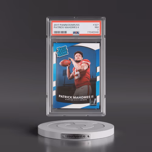 2017 Panini Donruss #327 Patrick Mahomes II (PSA 7 NM)