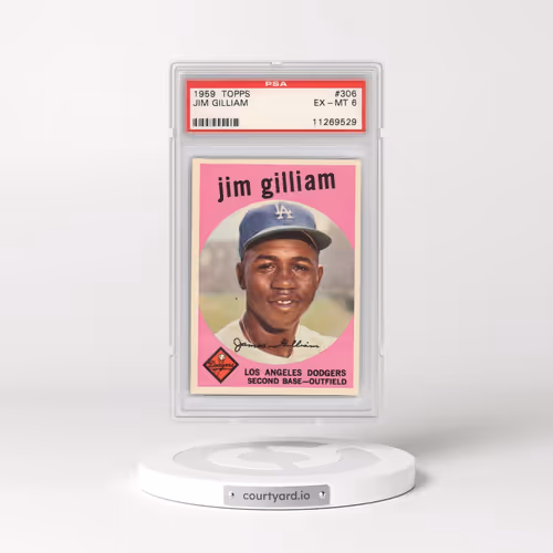 1959 Topps #306 Jim Gilliam (PSA 6 EX-MT)