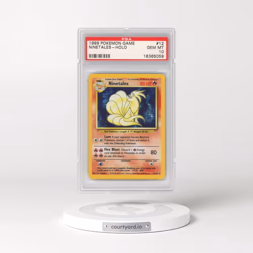 1999 Pokémon Game #12 Ninetales - Holo (PSA 10 GEM MINT)
