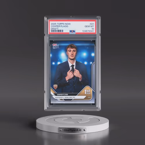 2025 Topps Now Draft #D1 Cooper Flagg (PSA 10 GEM MINT)