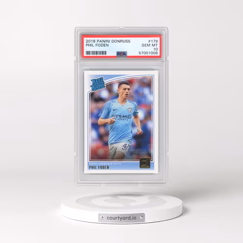 2018 Panini Donruss #179 Phil Foden (PSA 10 GEM MINT)