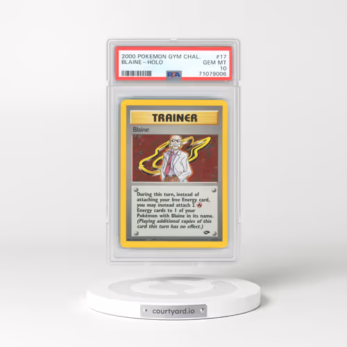 2000 Pokémon Gym Challenge #17 Blaine - Holo (PSA 10 GEM MINT)