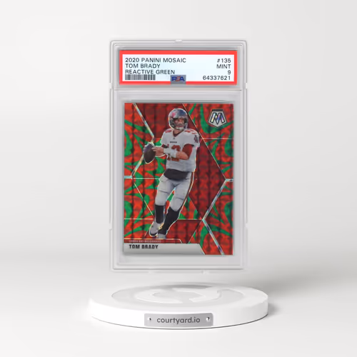 2020 Panini Mosaic #135 Tom Brady - Reactive Green (PSA 9 MINT)