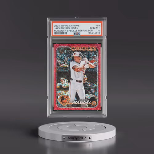 2024 Topps Chrome #88 Jackson Holliday - Magenta Speckle Refractor (PSA 10 GEM MINT)