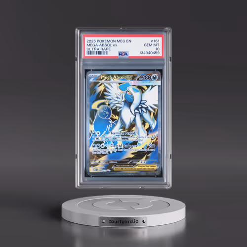 2025 Pokémon Meg EN-Mega Evolution #161 Mega Absol EX - Holo Ultra Rare (PSA 10 GEM MINT)