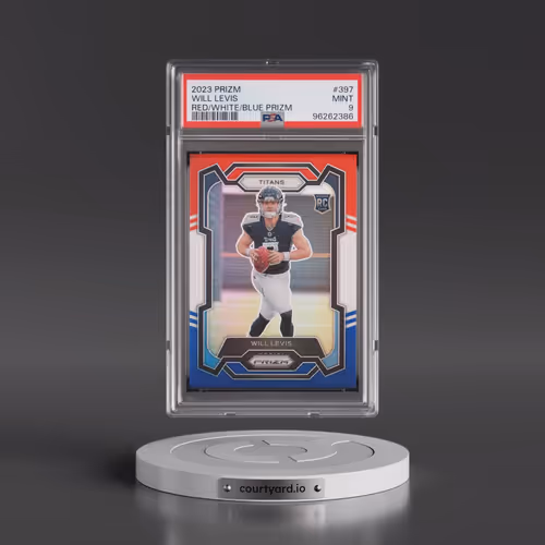 2023 Panini Prizm #397 Will Levis - Red/White/Blue Prizm (PSA 9 MINT)