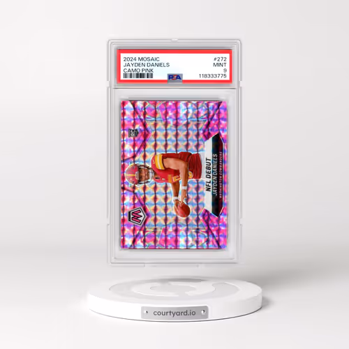 2024 Panini Mosaic #272 Jayden Daniels - Camo Pink (PSA 9 MINT)