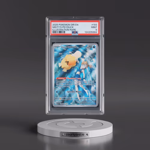 2025 Pokémon Dri EN-Destined Rivals #193 Misty's Psyduck - Illustration Rare (PSA 9 MINT)