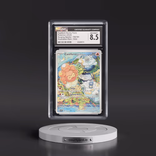 2024 Surging Sparks - SSP EN #195/191 Castform Sunny Form - Illustration Rare Holo (CGC 8.5 NM-MT+)