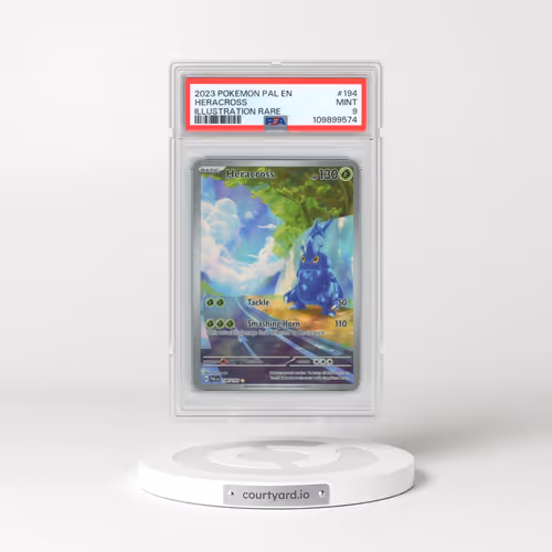 2023 Pokémon Pal EN-Paldea Evolved #194 Heracross - Illustration Rare (PSA 9 MINT)