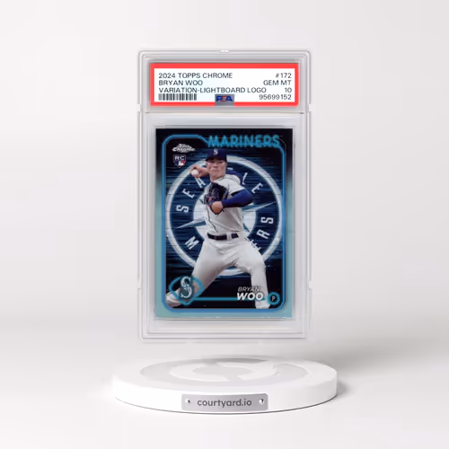 2024 Topps Chrome #172 Bryan Woo - Lightboard Logo (PSA 10 GEM MINT)