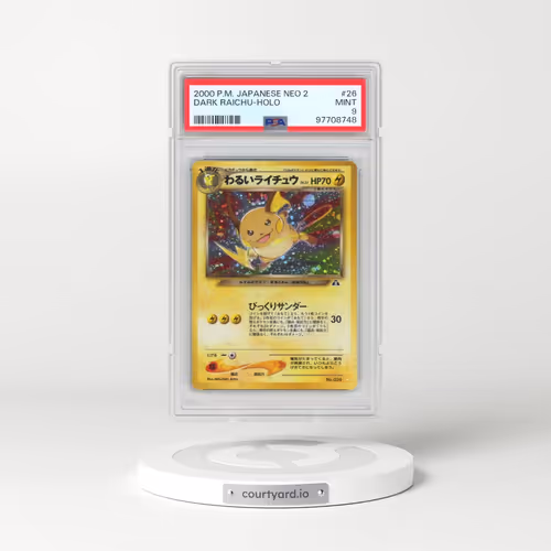 2000 Pokémon Neo 2 #26 Dark Raichu - Holo (PSA 9 MINT)