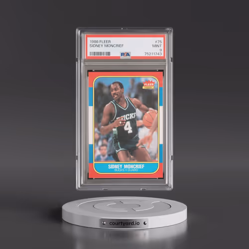 1986 Fleer #75 Sidney Moncrief (PSA 9 MINT)