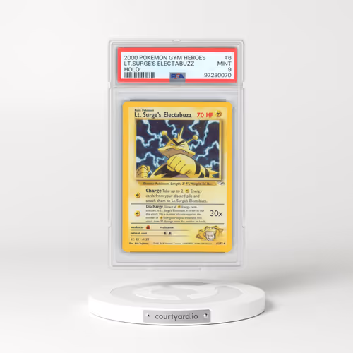 2000 Pokémon Gym Heroes #6 LT. Surge's Electabuzz - Holo (PSA 9 MINT)
