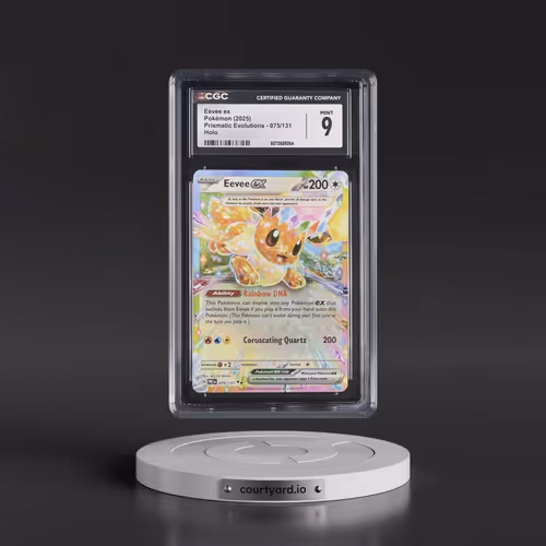 2025 Pokémon Pre EN-Prismatic Evolutions #075 Eevee EX - Holo (CGC 9 MINT)