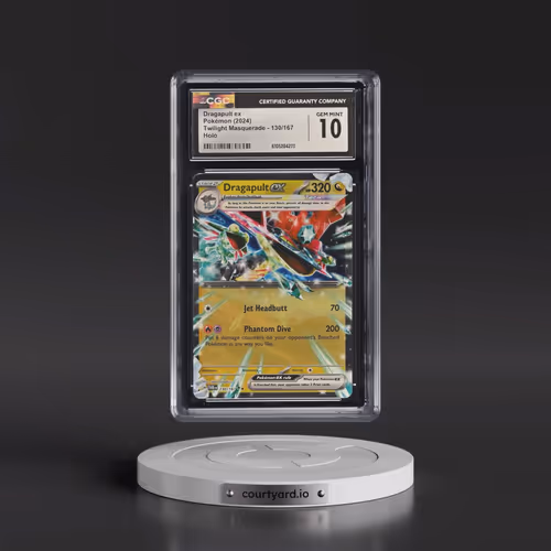 2024 Pokémon Twm EN-Twilight Masquerade #130 Dragapult EX - Holo (CGC 10 GEM MINT)