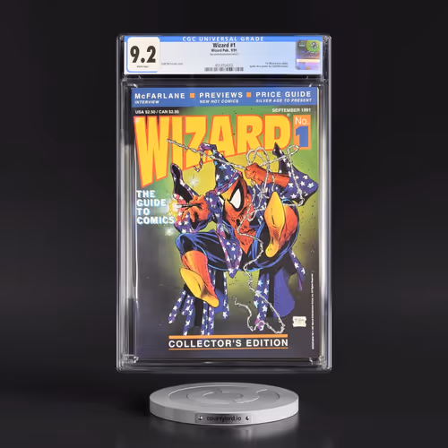 Wizard #1 CGC 9.2 White Pages (Wizard Pub., 9/91) - Universal