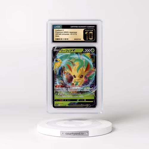 2022 VSTAR Universe #011/172 Leafeon V - Holo (CGC 10 PRISTINE)