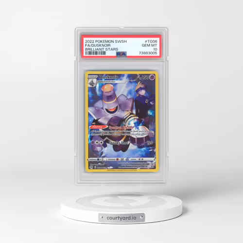 2022 Pokémon Sword & Shield Brilliant Stars #TG06 Dusknoir - Full Art (PSA 10 GEM MINT)