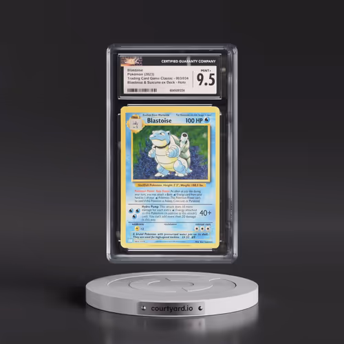 2023 Pokémon Clb-Trading Card Game Classic Blastoise & Suicune EX Deck #003 Blastoise (CGC 9.5 MINT+