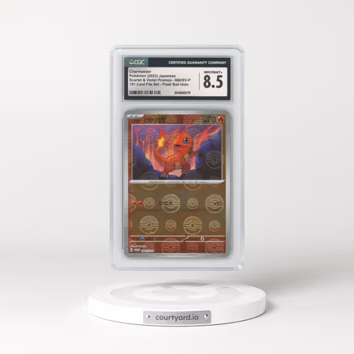 2022 Scarlet & Violet Promos #060/SV-P Charmander - Reverse Holo 151 Card File Set Poke Ball (CGC 8.5 NM-MT+)