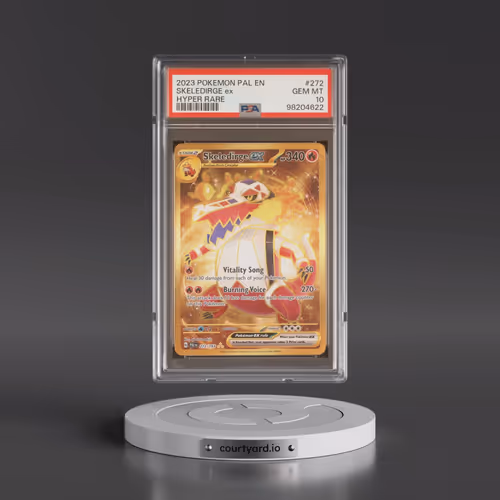 2023 Pokémon Pal EN-Paldea Evolved #272 Skeledirge EX - Holo Hyper Rare (PSA 10 GEM MINT)
