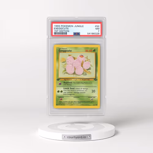 1999 Pokémon Jungle #52 Exeggcute - 1st Edition (PSA 7 NM)