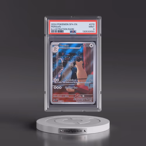 2024 Pokémon Sfa EN-Shrouded Fable #078 Persian - Illustration Rare (PSA 9 MINT)