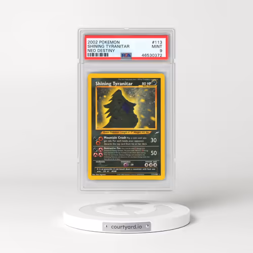 2002 Pokémon Neo Destiny #113 Shining Tyranitar - Holo (PSA 9 MINT)