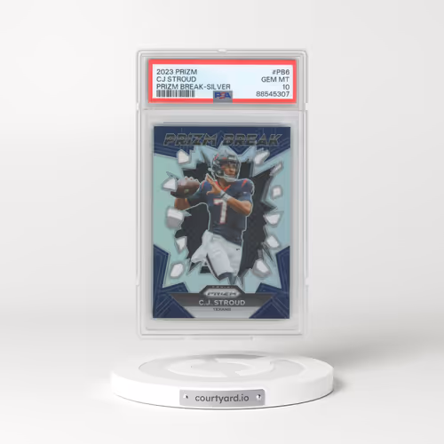 2023 Panini Prizm Prizm Break #PB6 CJ Stroud - Silver Prizm (PSA 10 GEM MINT)